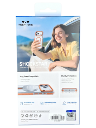 Накладка для i-Phone 17 Pro Keephone Shockstar MagSnap прозрачный
