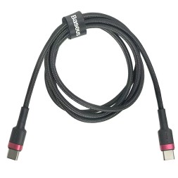 Кабель-зарядка Type-C на Type-C Baseus Cafule 1м CATKLF-G91 60W черно-красный