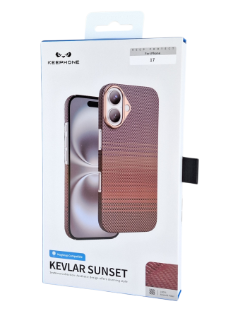  Накладка для i-Phone 17 Keephone Kevlar Sunset MagSnap