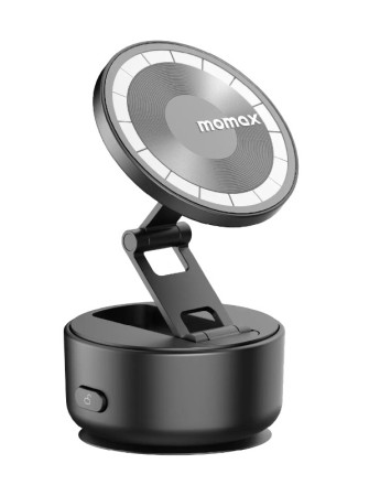  Подставка для смартфона Momax 1-Snap Go Auto Suction Magnetic Phone Stand KH20D черная