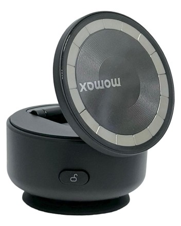  Подставка для смартфона Momax 1-Snap Go Auto Suction Magnetic Phone Stand KH20D черная