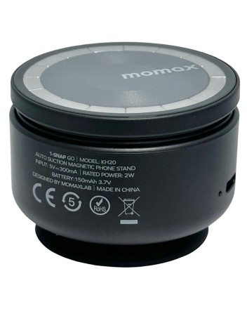  Подставка для смартфона Momax 1-Snap Go Auto Suction Magnetic Phone Stand KH20D черная