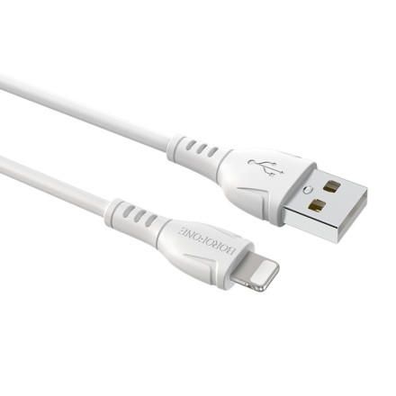  Usb Кабель-зарядка Lightning Borofone BX51 Triumph 2.4A 1м силиконовый белый