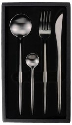 Набор столовых приборов Maison Maxx Modern Flatware Set (4 предмета) черный