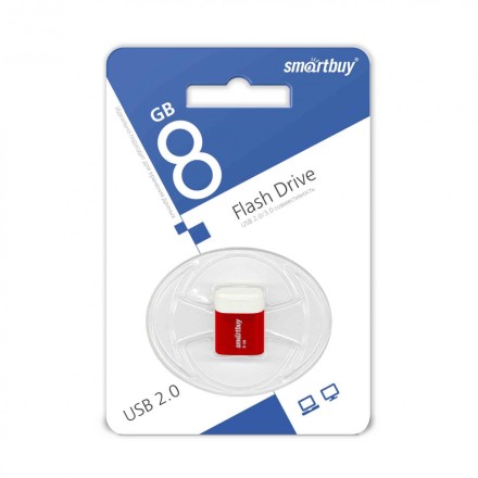  USB флеш накопитель Smartbuy 8GB Lara Red (SB8GBLara-R)