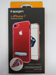 Чехол Spigen для i-Phone 8/7 Crystal Hybrid, красный (042CS21520)