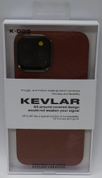 Накладка для i-Phone 12 Pro Max K-Doo Kevlar пластик коричневая