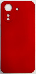 Накладка для Xiaomi Redmi 13C Silicone cover без логотипа красная