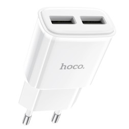 Сетевое зар. устр. Hoco C88A 2USB 2.4A белое