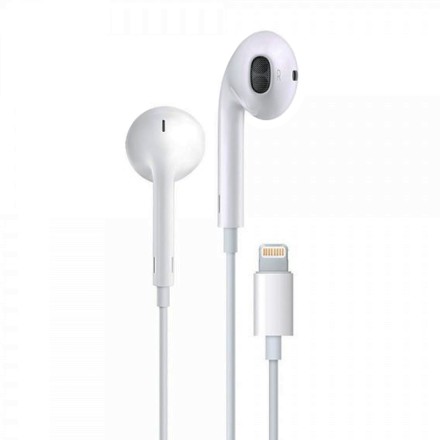  Стереонаушники WiWU Earbuds 302 Lightning с микрофоном белые