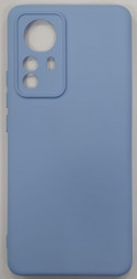 Накладка для Xiaomi Redmi 12X Pro силикон матовый голубой