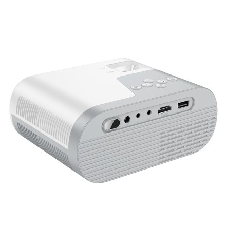  Проектор HOCO DT2 Smart projector 720P WiFi 2.4+5G BT5.0 (Android version) бело-серый