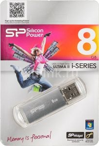  USB флеш накопитель Silicon Power 8GB Ultima II - I Series Silver