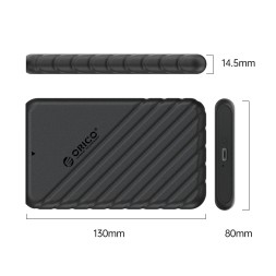 Внешний корпус для HDD/SSD 2.5&quot; Orico 25PW1-C3 USB-C черный