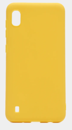  Накладка для Samsung Galaxy A10 Silicone cover желтая