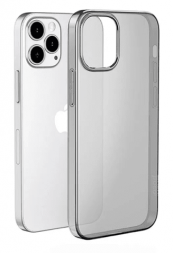 Накладка для i-Phone 13 Pro Hoco Light силикон тонкий темно-прозрачный