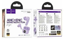 Беспроводные наушники TWS Hoco EQ22 ANC+ENC фиолетовые