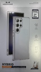 Накладка для Samsung Galaxy S24 Plus Keephone Hybrid Ultra Clear прозрачный