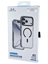 Накладка для i-Phone 17 Pro Max Keephone Shockstar MagSnap прозрачный