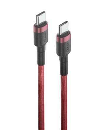  Кабель-зарядка Type-C на Type-C Baseus Cafule 1м (CATKLF-G09) 60W красный