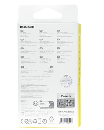  Кабель-зарядка Type-C на Type-C Baseus Cafule 1м (CATKLF-G09) 60W красный