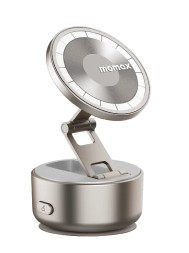 Подставка для смартфона Momax 1-Snap Go Auto Suction Magnetic Phone Stand KH20L титан