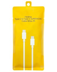 Кабель-зарядка Type-C на Type-C Realme Supervooc 12A 1м (DL152) белый