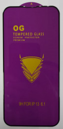 Защитное стекло для iPhone 13/13 Pro 6.1&quot; OG Purple чёрное