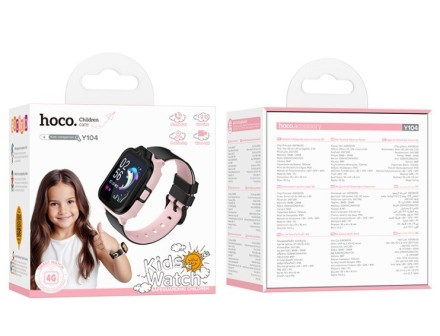  Смарт-часы детские Hoco Y104 Smart Watch розовые