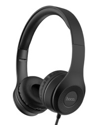 Стереонаушники полноразмерные Hoco W21 Graceful Charm с микрофоном 1.2м чёрный