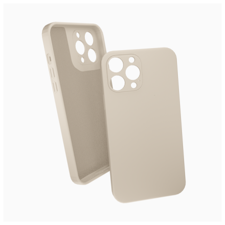 Накладка для i-Phone 13 Pro Max Silicone icase под оригинал, камера закрыта №19 песочно-розовая