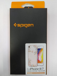 Чехол Spigen для i-Phone 8/7 Liquid Crystal, цветы (054CS22290)