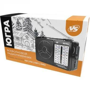  Портативный радиоприемник Perfeo VS ЮГРА (VS_D1029) черный