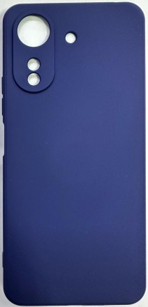  Накладка для Xiaomi Redmi 13C Silicone cover без логотипа синяя