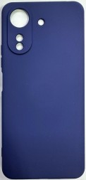Накладка для Xiaomi Redmi 13C Silicone cover без логотипа синяя