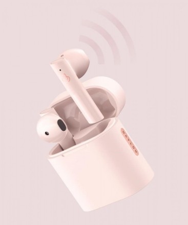  Беспроводные наушники TWS Haylou MoriPods BT5.2/35mAh (310mAh)/3ч розовые