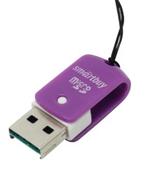 Картридер Smartbuy 706 USB - microSD (SBR-706-F) фиолетовый