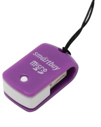 Картридер Smartbuy 706 USB - microSD (SBR-706-F) фиолетовый
