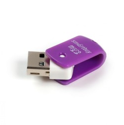 Картридер Smartbuy 706 USB - microSD (SBR-706-F) фиолетовый