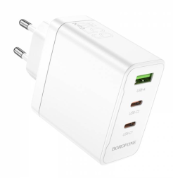 Сетевое зар. устр. Borofone BN12 1USB/2C 30W/65W белое