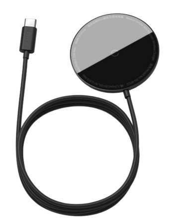  Беспроводное зарядное устройство Baseus Simple Mini 3 Magnetic Wireless 15W CCJJ040001 черное