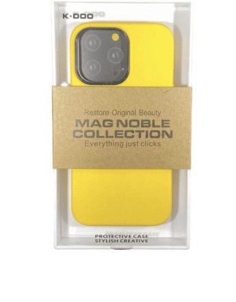 Накладка для i-Phone 13 Pro K-Doo Mag Noble кожаная желтая