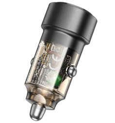 Автомобильное заряд. устр. Borofone BZ20 1USB/1C 38W черное