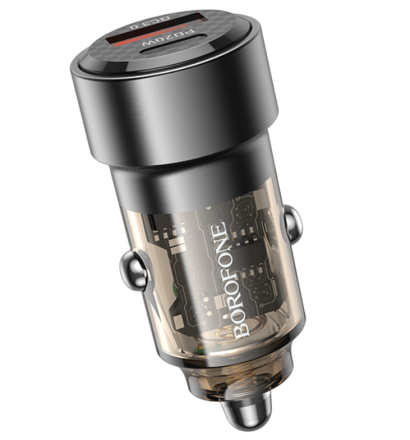  Автомобильное заряд. устр. Borofone BZ20 1USB/1C 38W черное