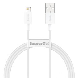 Usb Кабель-зарядка Lightning Baseus Superior 2.4A 2м (CALYS-C02) белый