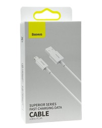 Usb Кабель-зарядка Lightning Baseus Superior 2.4A 2м (CALYS-C02) белый
