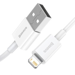 Usb Кабель-зарядка Lightning Baseus Superior 2.4A 2м (CALYS-C02) белый