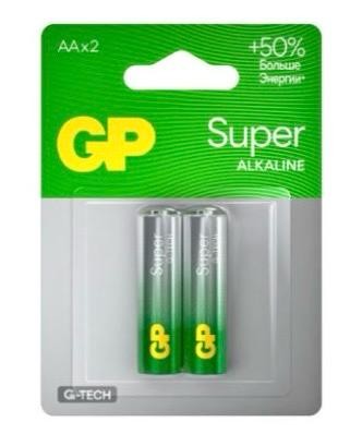  Батарейка алкалиновая GP LR6/2BL Super G-TECH