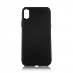 Чехол-накладка для i-Phone XR силикон матовый чёрный