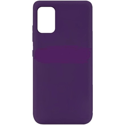  Накладка для Samsung Galaxy A72 Silicone cover фиолетовая